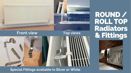 Alternative Radiator Covers Fittings for Column, Roll Round Top Radiators, Bathroom Towel Rails etc.-Roll / Round Top-Distinct Designs (London) Ltd