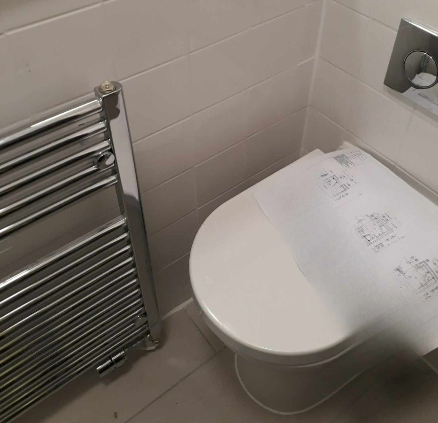 vTowel Rail Radiator Cover Safety Panel protecting from burns in En ...