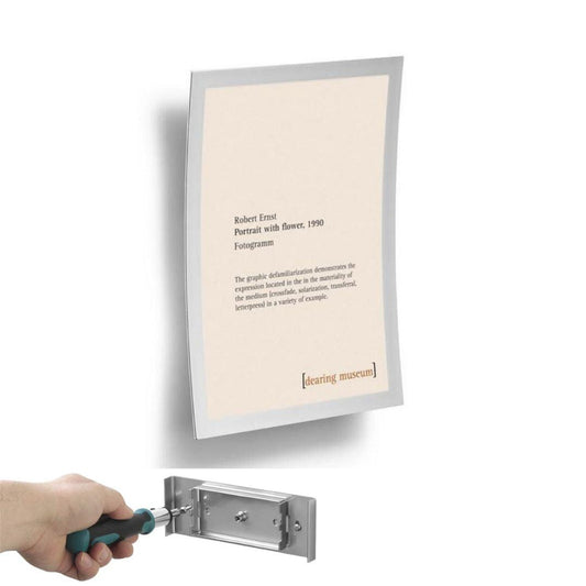 Wall Fixed Display Frame with easy-access A4 Magnetic info sign Holder PPE social distancing Posters-A4-Distinct Designs (London) Ltd