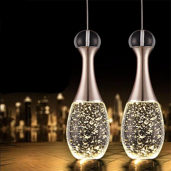 Modern Crystal Glass Bubble Pendant LED Light Hanglamp in Fashionable Minimalist Styling-J'adore Single-Distinct Designs (London) Ltd