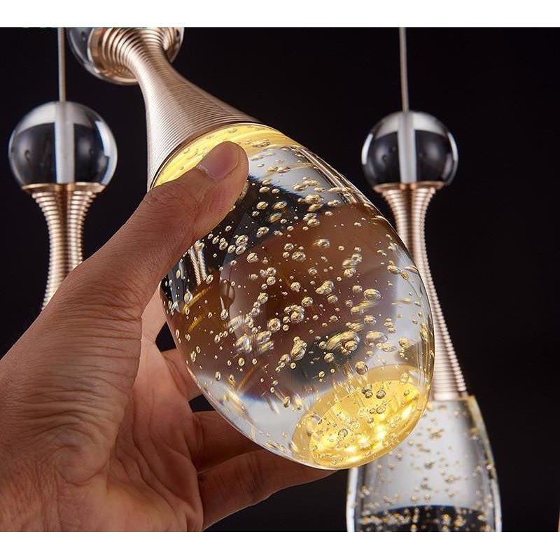 Modern Crystal Glass Bubble Pendant LED Light Hanglamp in Fashionable Minimalist J'adore Styling-Distinct Designs (London) Ltd
