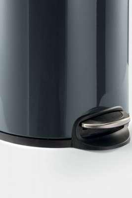 Round Pedal Waste Rubbish Bin with Smooth Silent Close Lid 5L,12L or 20L in Powder Coated Metal-Distinct Designs (London) Ltd
