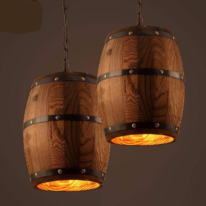 Wine Barrel Hanging Fixture Ceiling Pendant for Traditional Style Country Interior-Distinct Designs (London) Ltd