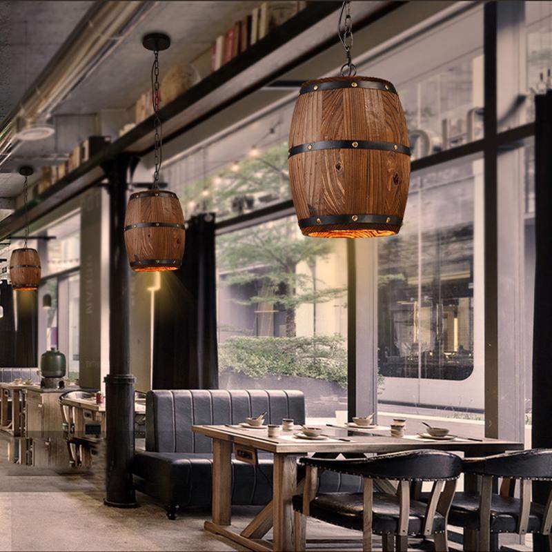Wine Barrel Light Ceiling