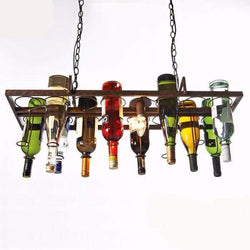 Hanging Wine Bottle LED Ceiling Pendant Light Fixture to Recycle 14 of your Favourite Bottles-Distinct Designs (London) Ltd