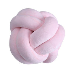 Decorative Pillows Cushions Handmade Knotted 18cm diameter ball shape-Pink-Distinct Designs (London) Ltd